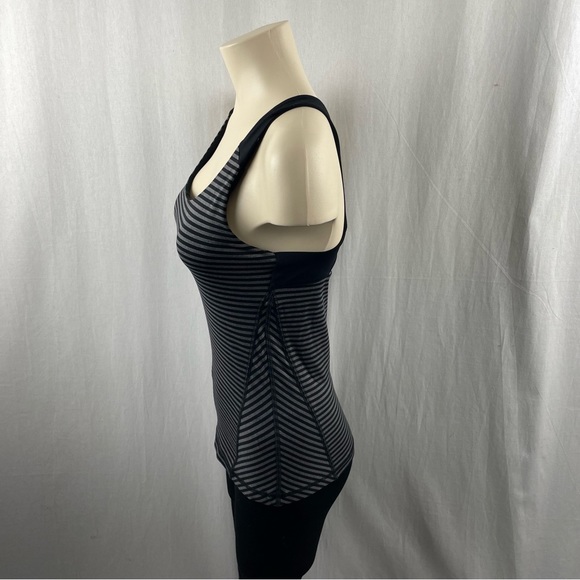 ALO Yoga Black and Grey Stripe Tank, S - Picture 6 of 7